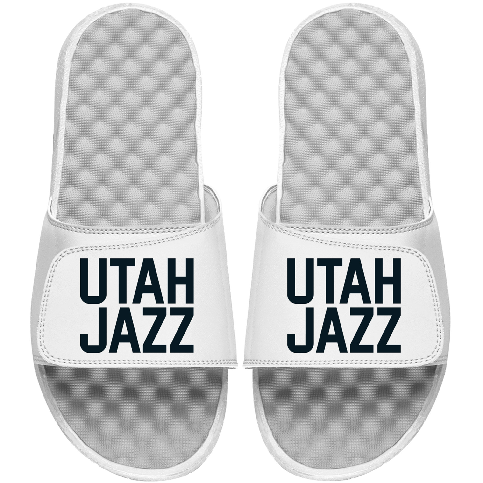 Youth ISlide White Utah Jazz Wordmark Slide Sandal