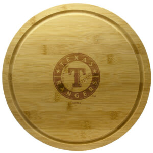 Texas Rangers 13'' Rotating Bamboo Server