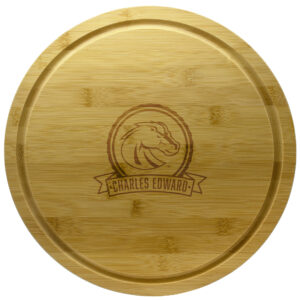 Boise State Broncos 13'' Personalized Rotating Bamboo Server