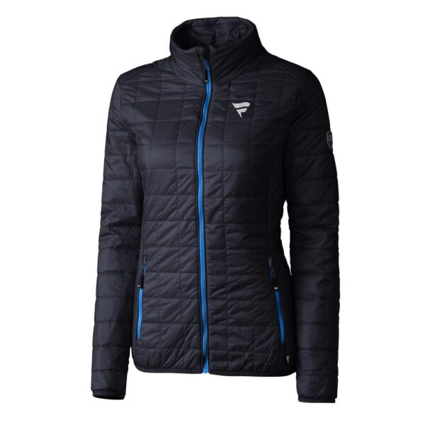 Women's Cutter & Buck Navy Fanatics Corporate Rainier PrimaLoft Eco Insulated Full-Zip Puffer Jacket - Image 6