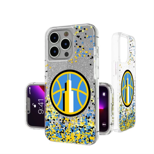Chicago Sky iPhone Glitter Case with Confetti Design