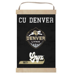 CU Denver Lynx 12'' x 20'' Retro Logo Banner Sign