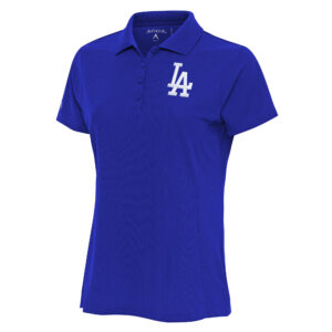 Women's Antigua Royal Los Angeles Dodgers Logo Legacy Pique Polo