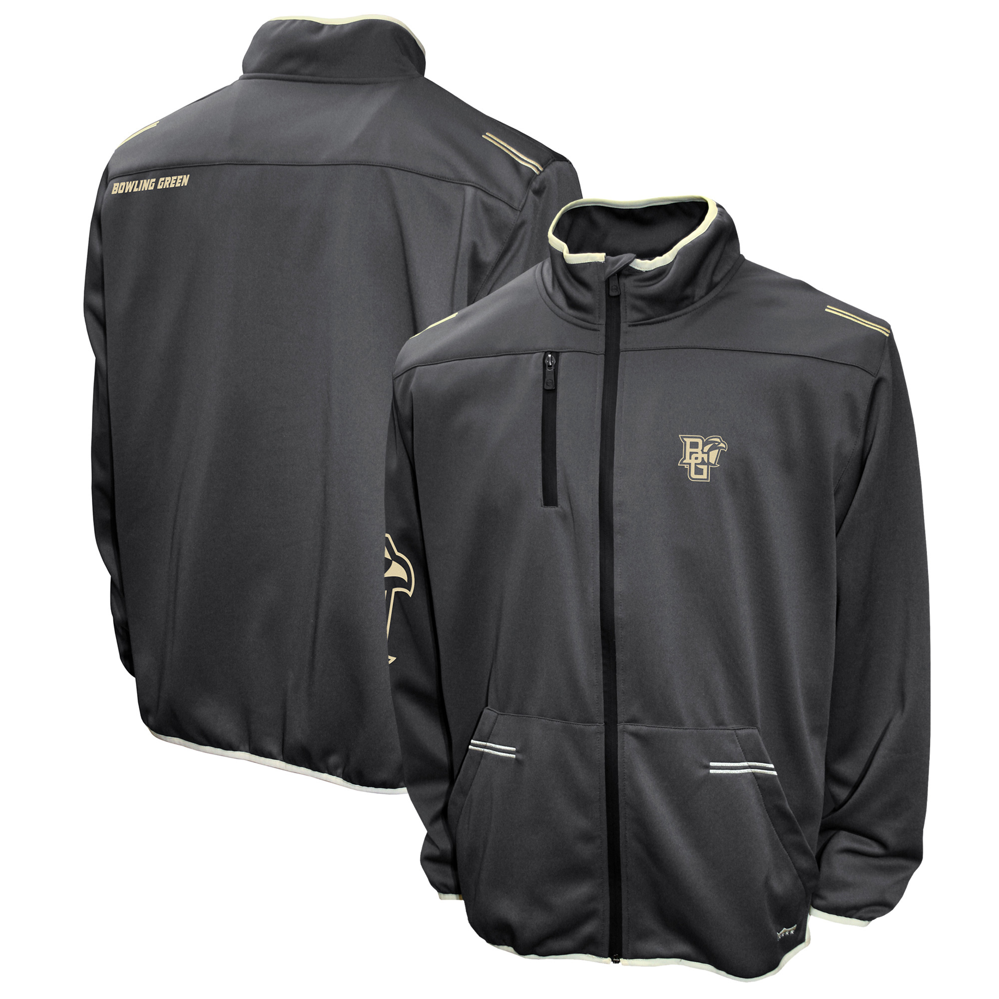 Men's Colosseum Black Michigan State Spartans Color Pop Active Blend 2-Hit Long Sleeve Hooded T-Shirt - Image 2
