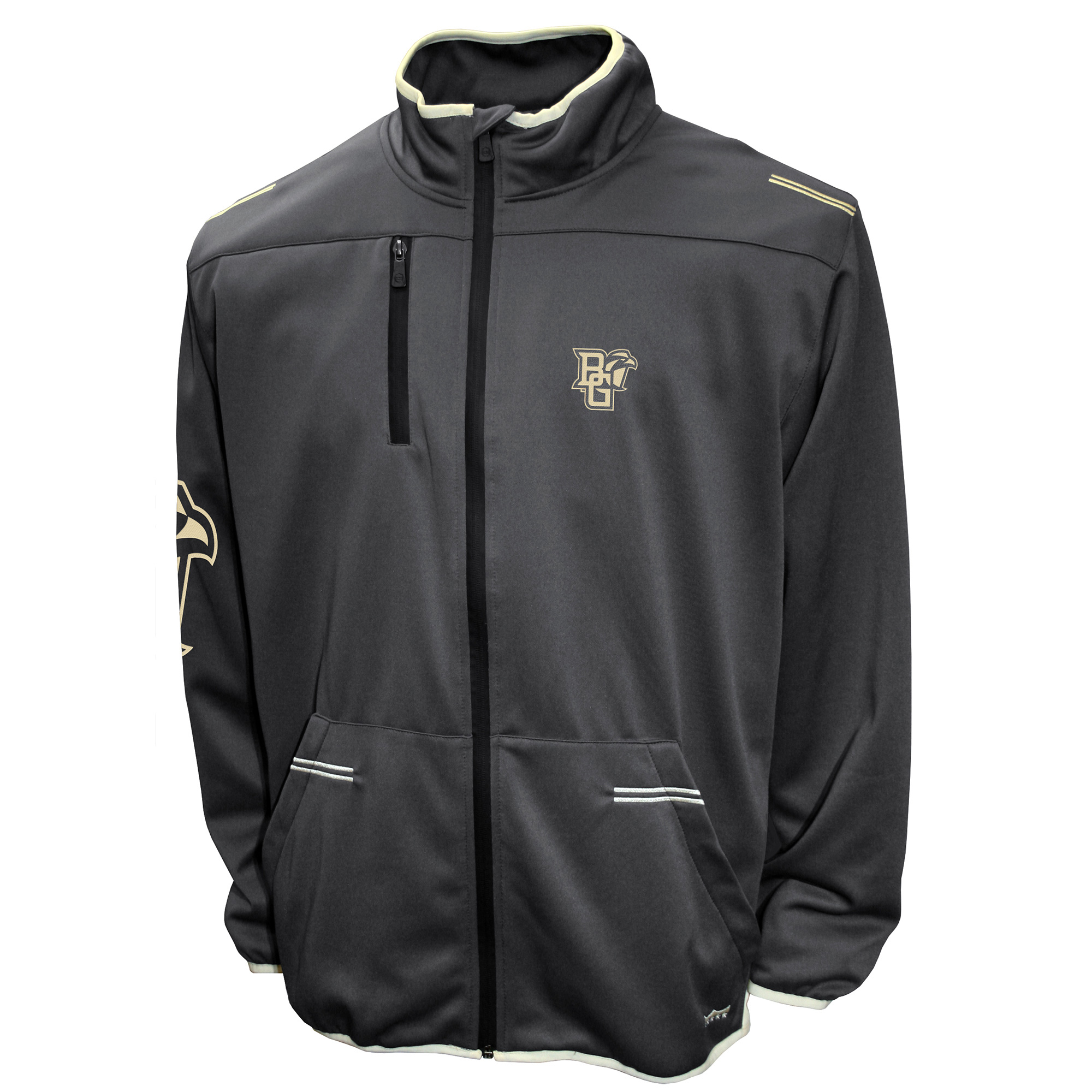 Men's Colosseum Black Michigan State Spartans Color Pop Active Blend 2-Hit Long Sleeve Hooded T-Shirt - Image 3