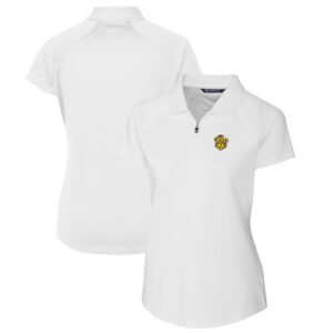 Women's Cutter & Buck White Missouri Tigers Forge Stretch Polo