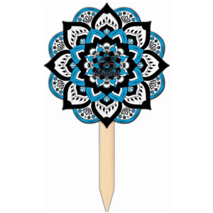 Miami Marlins 18'' x 12'' Mandala Yard Stake