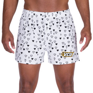 Men's Concepts Sport White VCU Rams Epiphany Allover Print Knit Boxer Shorts