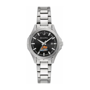 Women's Bulova Black Bucknell Bison Stainless Steel Classic Sport Watch