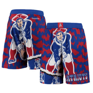 New England Patriots Mitchell & Ness Jumbrotron Sublimated Short - Mens