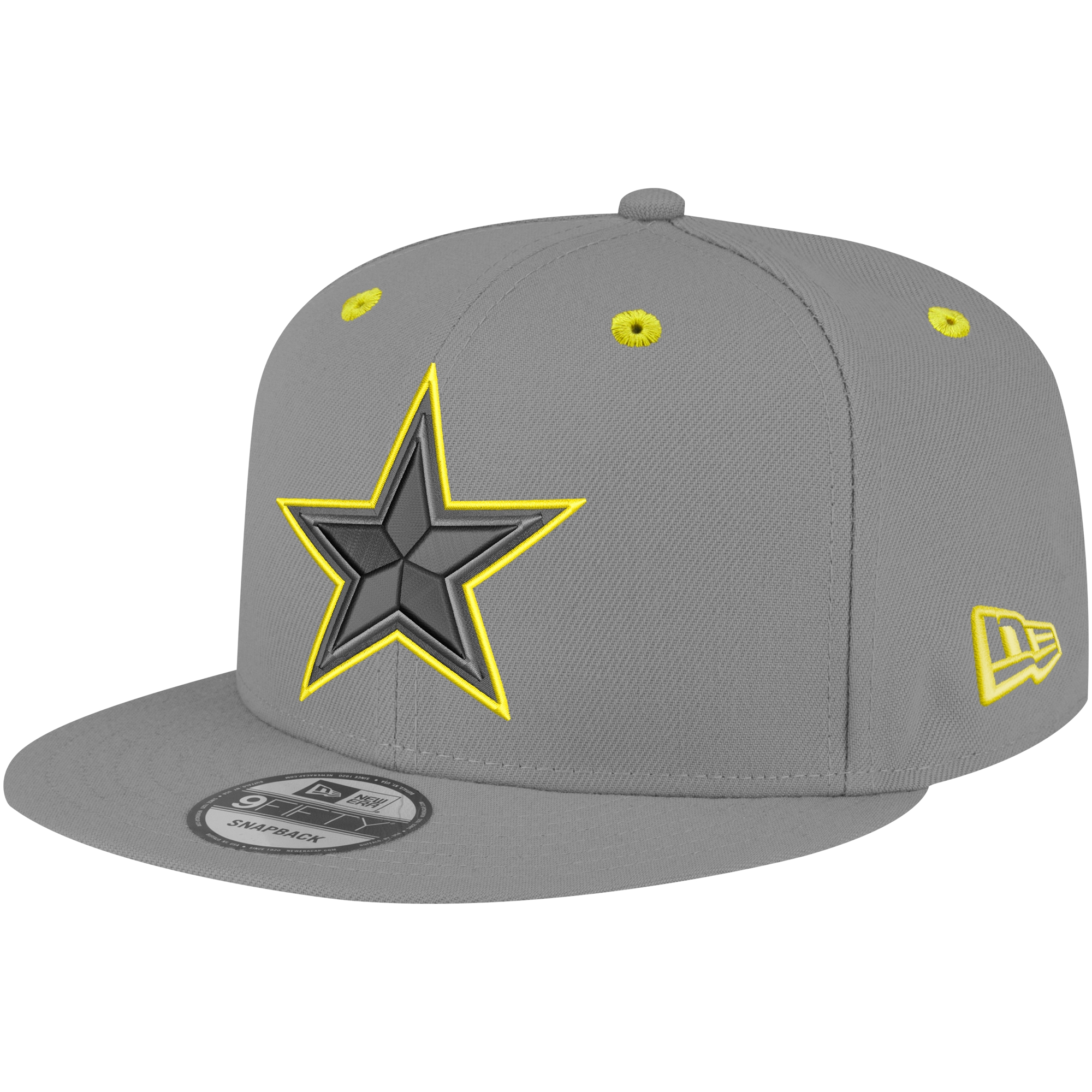 Men's New Era Graphite Dallas Cowboys Volt 9FIFTY Snapback Hat - Image 2