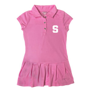 Girls Toddler Garb  Pink Syracuse Orange Caroline Cap Sleeve Polo Dress