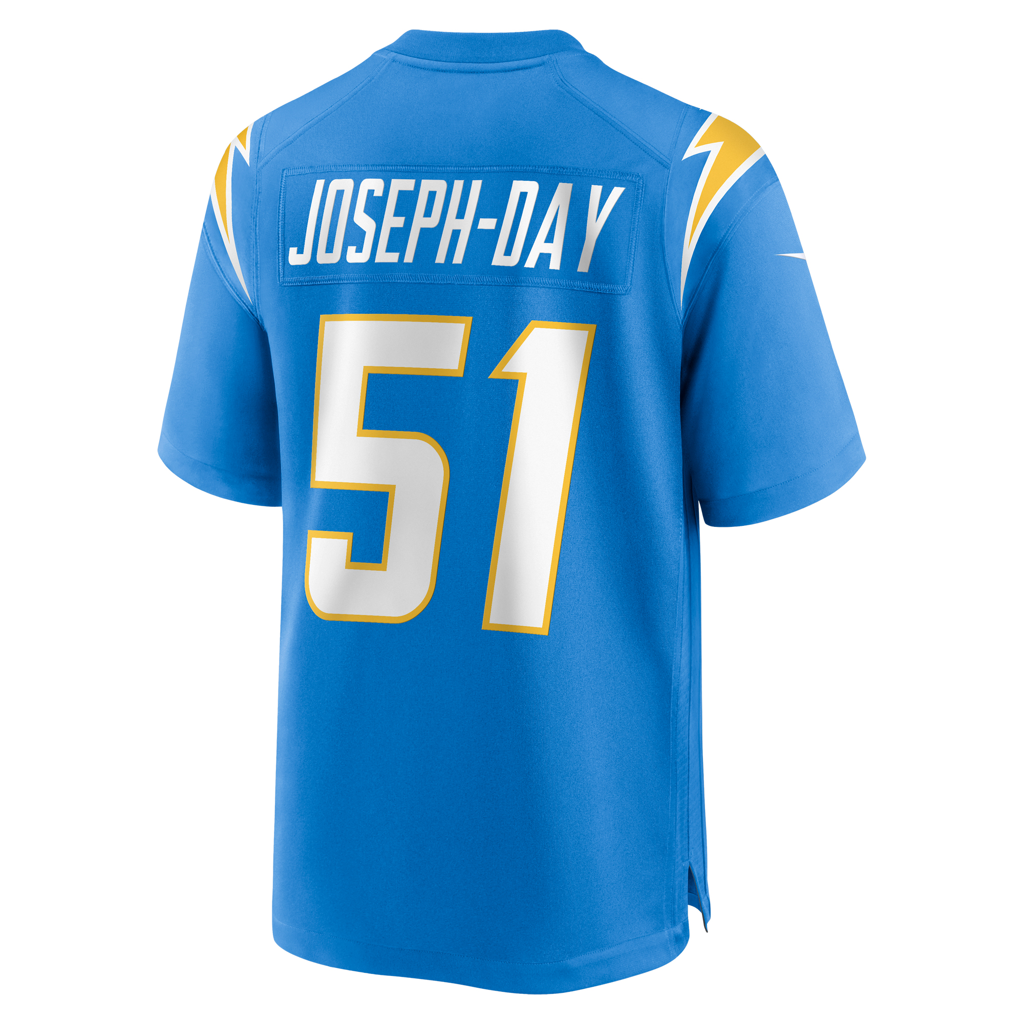 Men's Nike Sebastian Joseph-Day Powder Blue Los Angeles Chargers Game Player Jersey - Image 4
