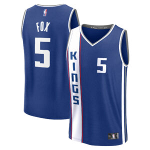Men's Fanatics De'Aaron Fox Blue Sacramento Kings Fast Break Jersey - City Edition