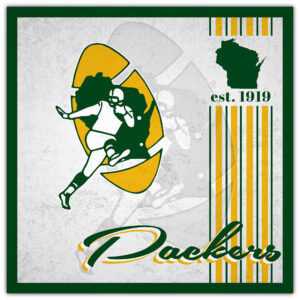 Green Bay Packers 10" x 10" Greatest Hits Team Sign