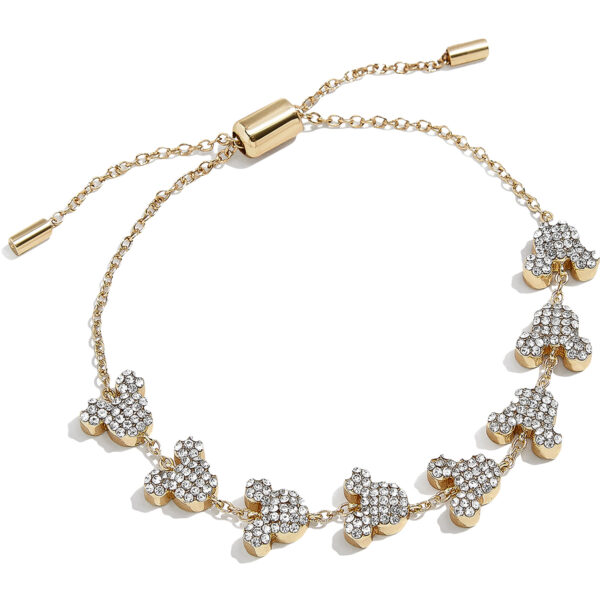 Women's BaubleBar Mickey & Friends Pavé Pull-Tie Bracelet
