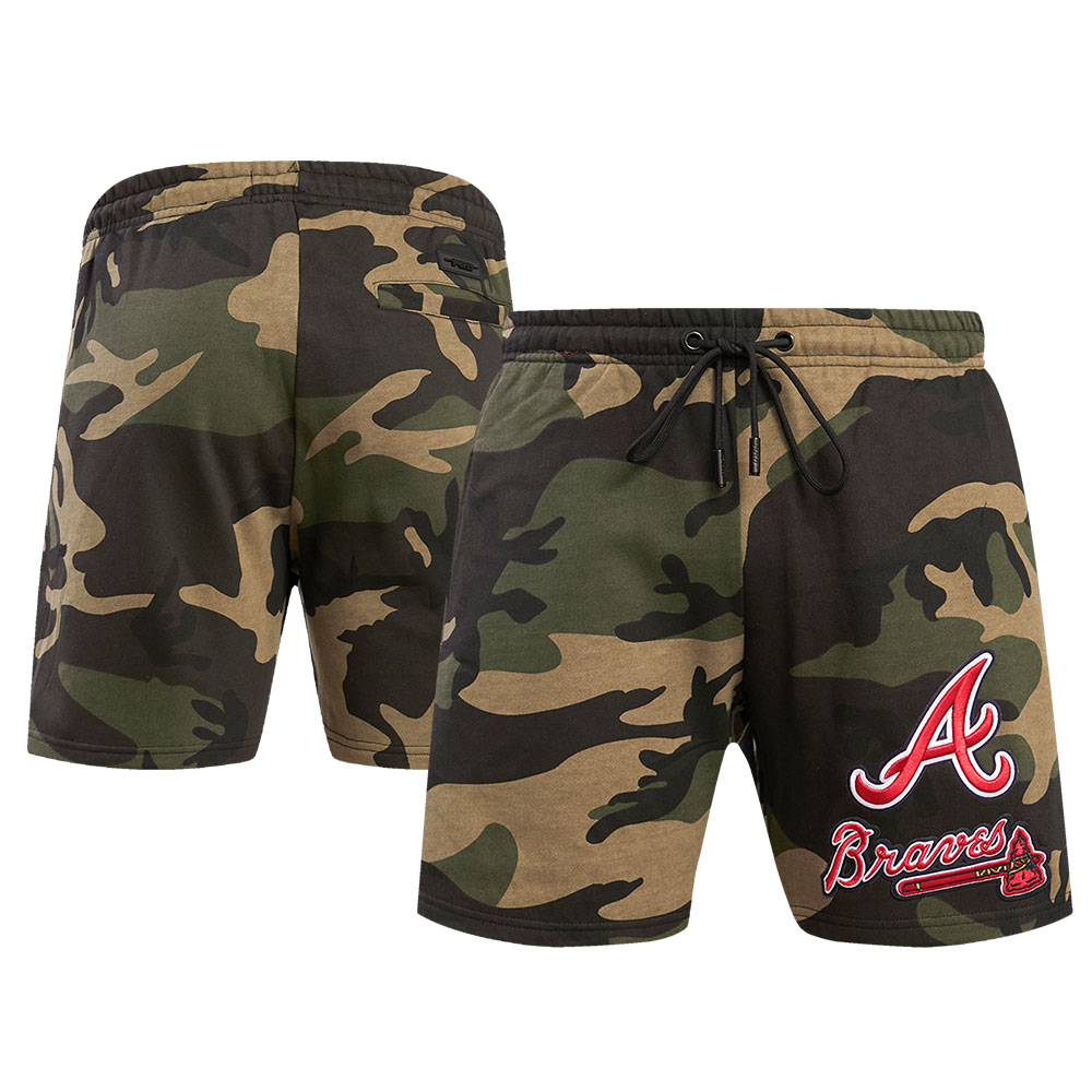 Men's Pro Standard Camo Atlanta Braves Stacked Logo Shorts - Image 5