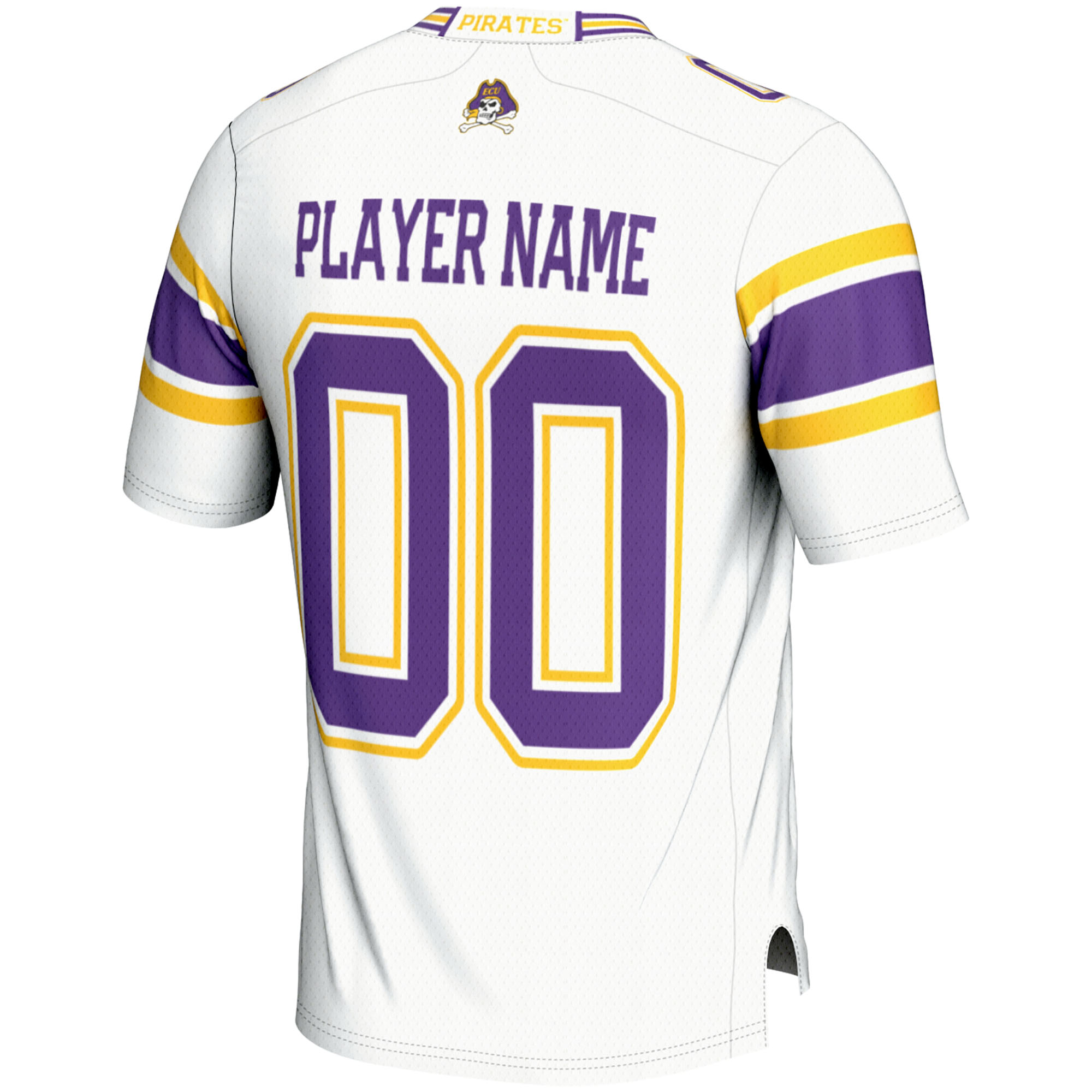 Men's GameDay Greats White ECU Pirates NIL Pick-A-Player Football Jersey - Image 4