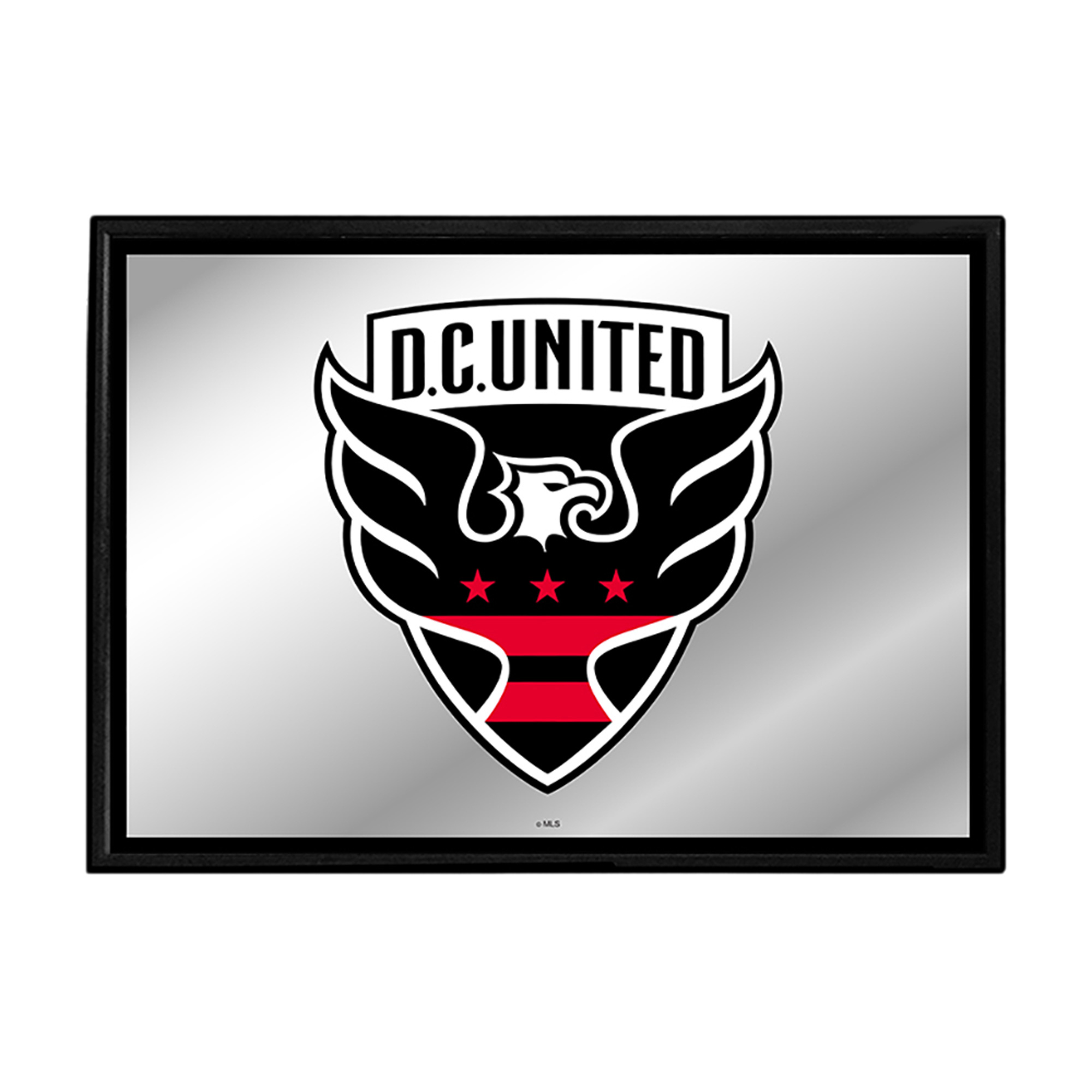 D.C. United 27" x 19" Framed Mirrored Wall Sign