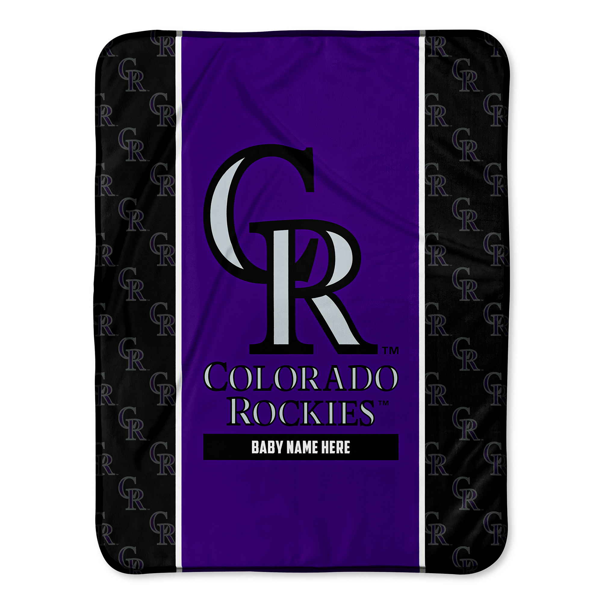Chad & Jake Colorado Rockies 30" x 40" Personalized Baby Blanket