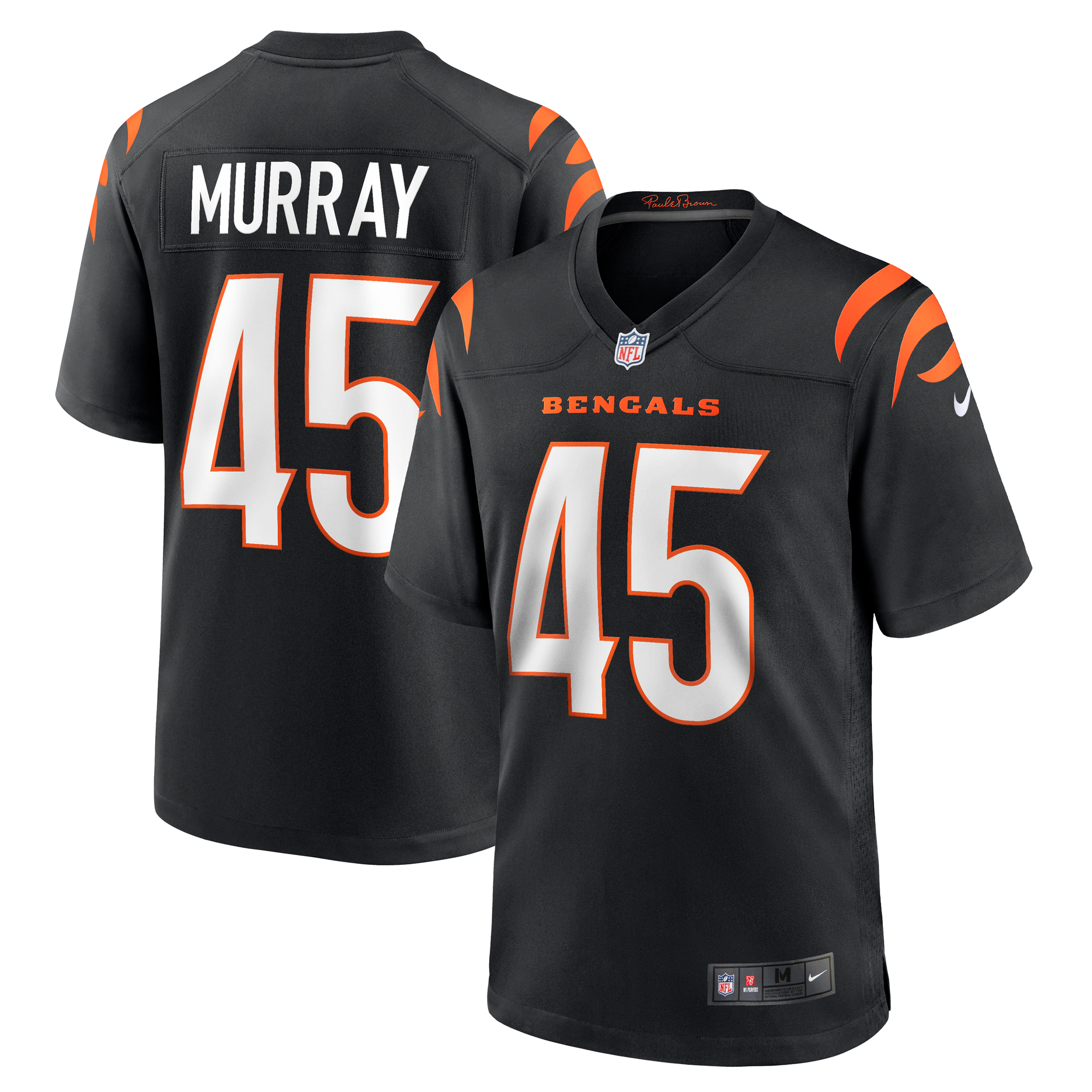 Men's Nike Tyler Murray Black Cincinnati Bengals Team Game Jersey - Image 5