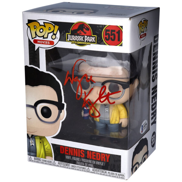 Wayne Knight Autographed Jurassic Park Dennis Nedry #551 Funko Pop! - Signed in Red Ink - BAS - Image 4