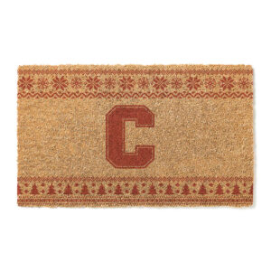 Cornell Big Red 18" x 30" Holiday Coir Doormat