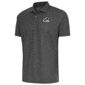 Men's Antigua  Heather Black/Silver Delaware Fightin' Blue Hens Esteem Polo