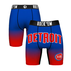 Men's Rock Em Socks Detroit Pistons Icon Edition Boxer Briefs
