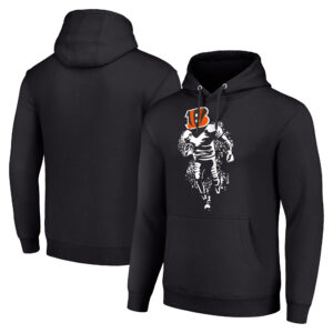 Unisex Starter Black Cincinnati Bengals Logo Graphic Pullover Hoodie