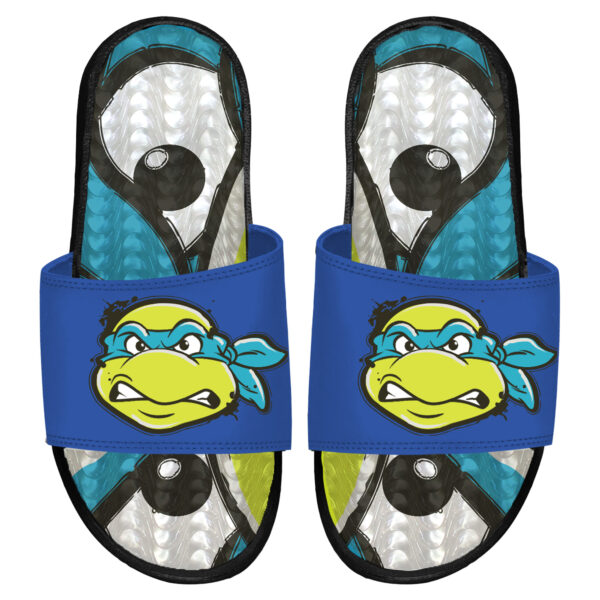 Men's ISlide Teenage Mutant Ninja Turtles Leonardo Face Gel Slide Sandals
