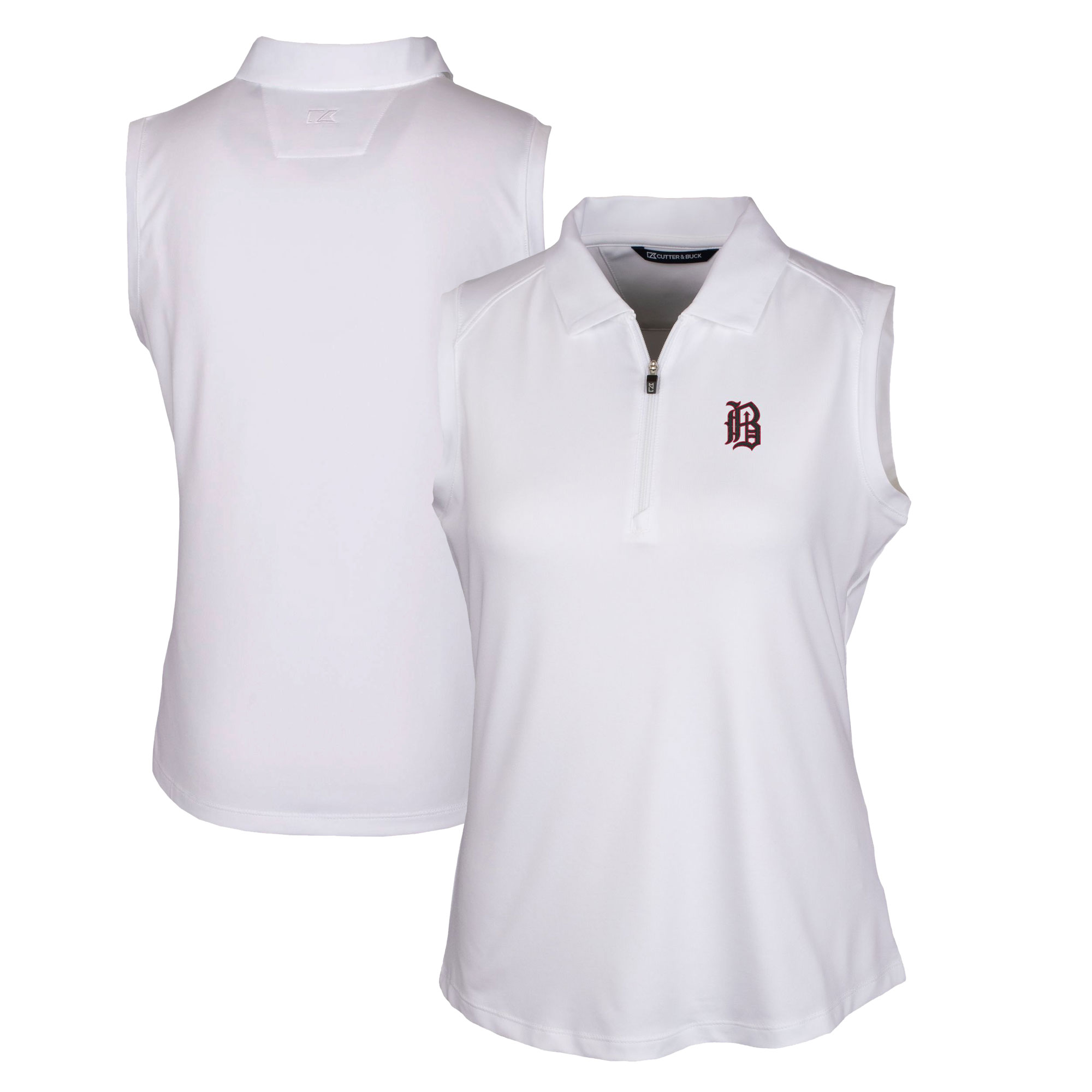 Women's Cutter & Buck White Birmingham Barons Forge DryTec Stretch Sleeveless Polo - Image 5
