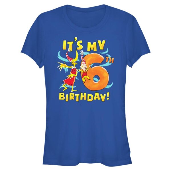 Women's Mad Engine Royal Dr. Seuss 6th Birthday Graphic T-Shirt