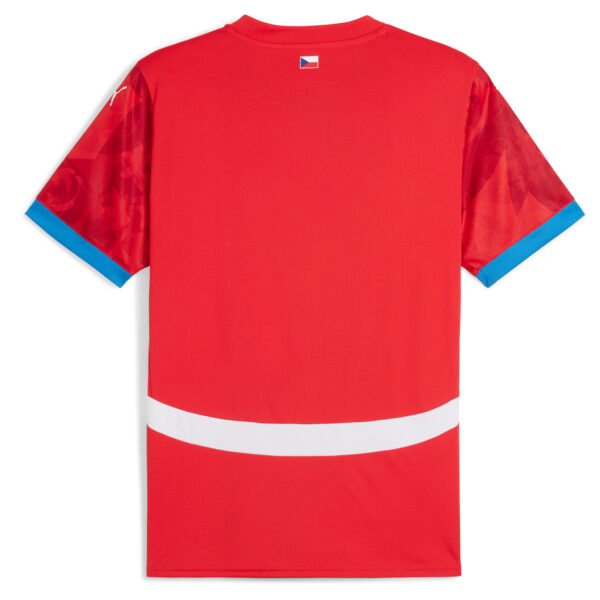 Men's Puma  Red Czech Republic National Team 2024 Home Replica Jersey - Image 7