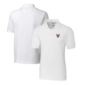 Men's Cutter & Buck White El Paso Chihuahuas DryTec Advantage Tri-Blend Pique Polo