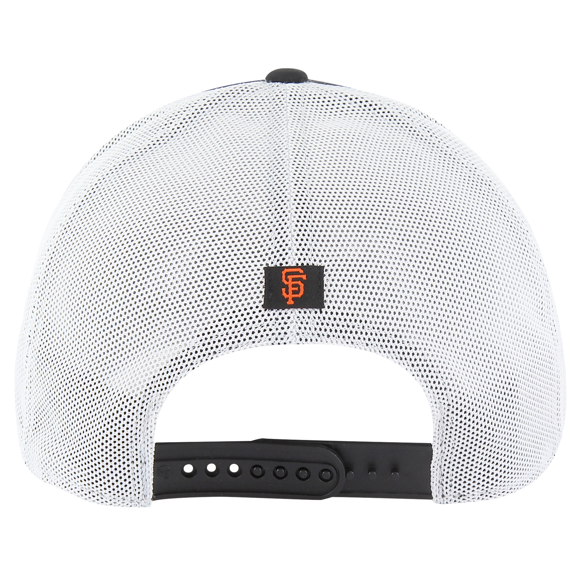 Men's '47 Black San Francisco Giants Downburst Trucker Adjustable Hat - Image 5