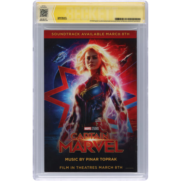 Brie Larson Captain Marvel Autographed #3 Comic Book - Signed in Silver Ink - CBCS AUTO 10 - Image 5