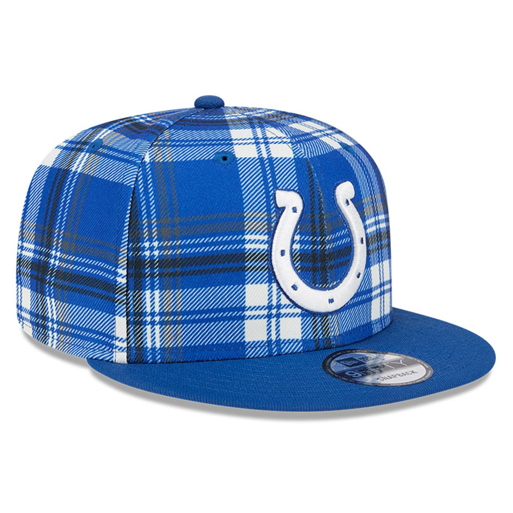Youth New Era Royal Indianapolis Colts 2024 Sideline Statement 9FIFTY Snapback Hat - Image 4