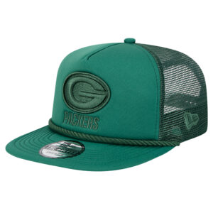 Men's New Era Green Green Bay Packers Active Tone Golfer Snapback Hat