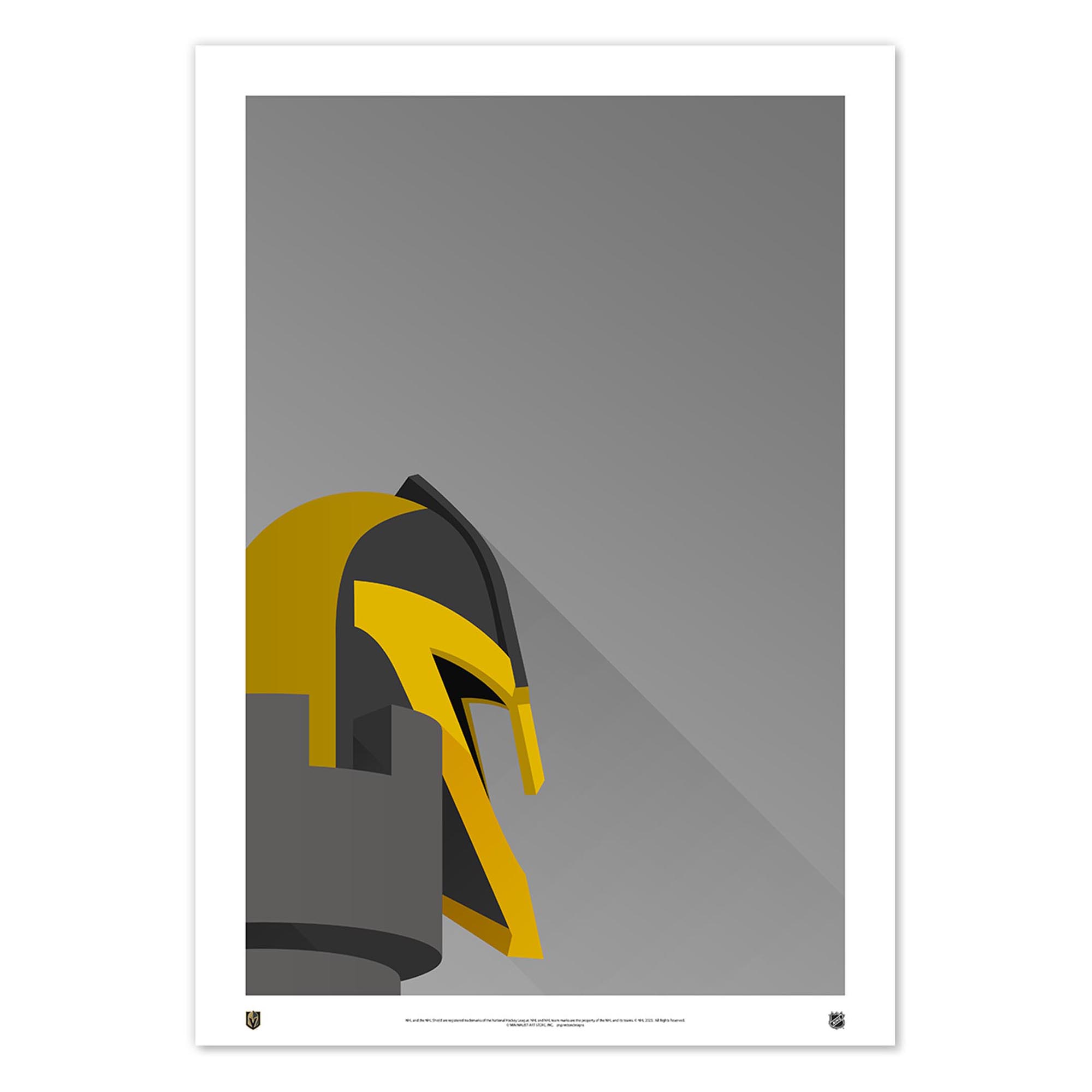 Vegas Golden Knights 14" x 20" Minimalist T-Mobile Arena Limited Edition Fine Art Print - Image 5