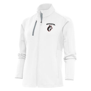 Women's Antigua White Northeastern Huskies Generation Full-Zip Jacket