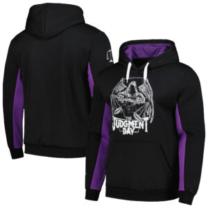 Men's Black The Judgment Day All Rise Chenille Pullover Hoodie