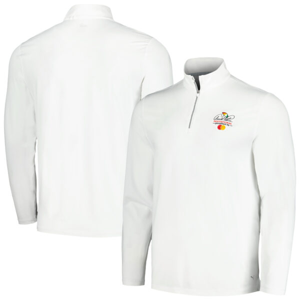 Men's Puma White Arnold Palmer Invitational Lightweight Quarter-Zip YOU-V Jacket - Image 6