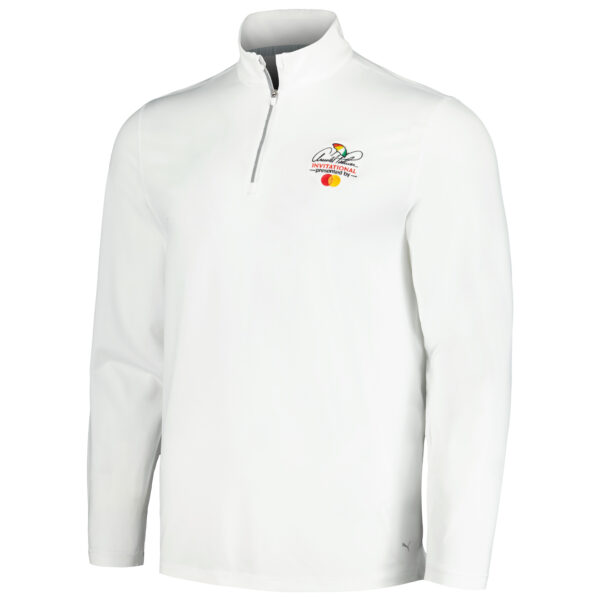 Men's Puma White Arnold Palmer Invitational Lightweight Quarter-Zip YOU-V Jacket - Image 7