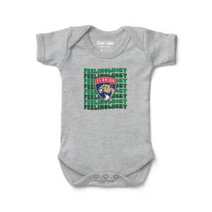 Infant Chad & Jake Heather Gray Florida Panthers Feeling Lucky Bodysuit