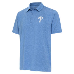 Men's Antigua  Blue Philadelphia Phillies Par 3 Polo