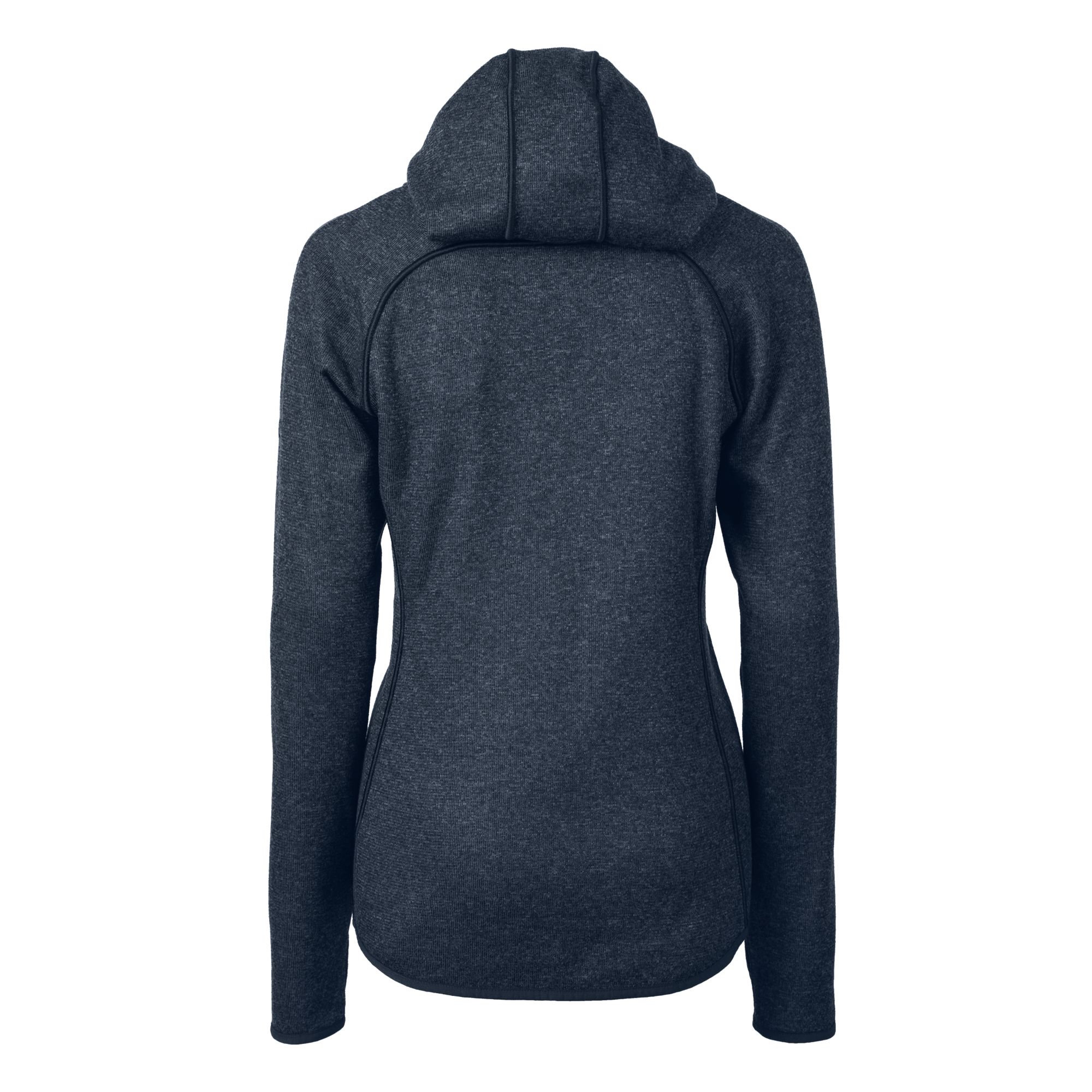 Women's Cutter & Buck Heather Navy Dayton Flyers Vault Mainsail Full-Zip Hooded Jacket - Image 4