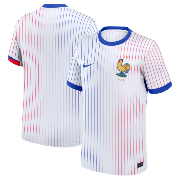 Men's Nike  White France National Team 2024 Away Replica Blank Jersey - Image 7