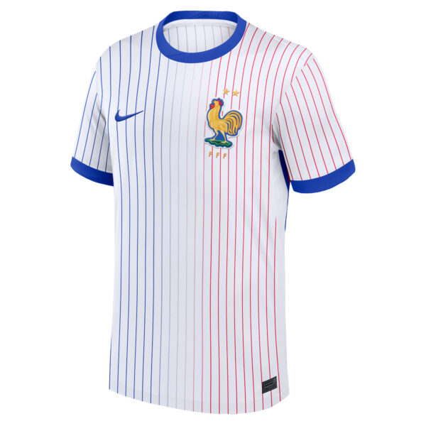 Men's Nike  White France National Team 2024 Away Replica Blank Jersey - Image 8