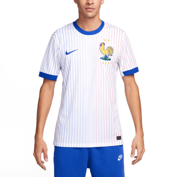 Men's Nike  White France National Team 2024 Away Replica Blank Jersey - Image 5